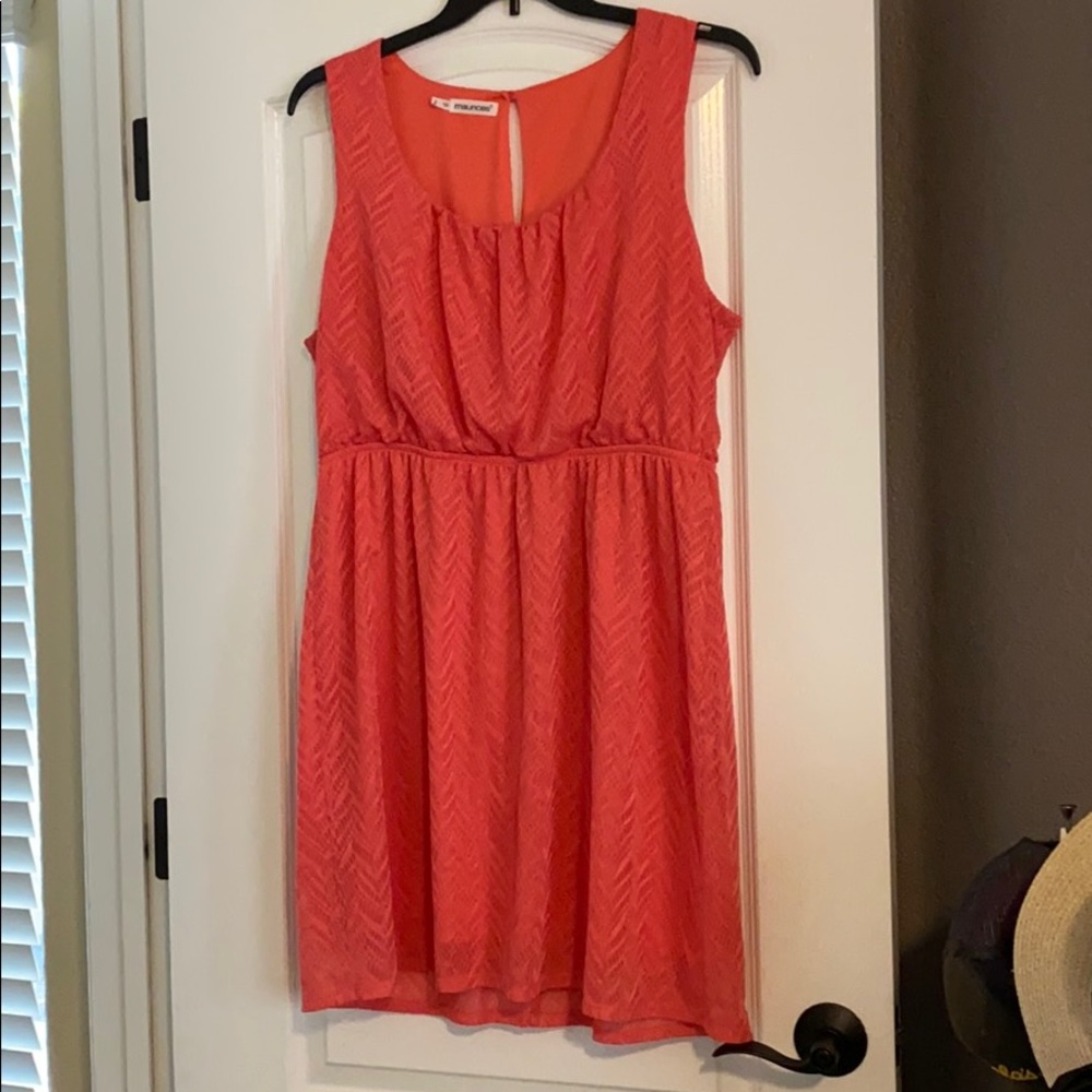 Coral dress
